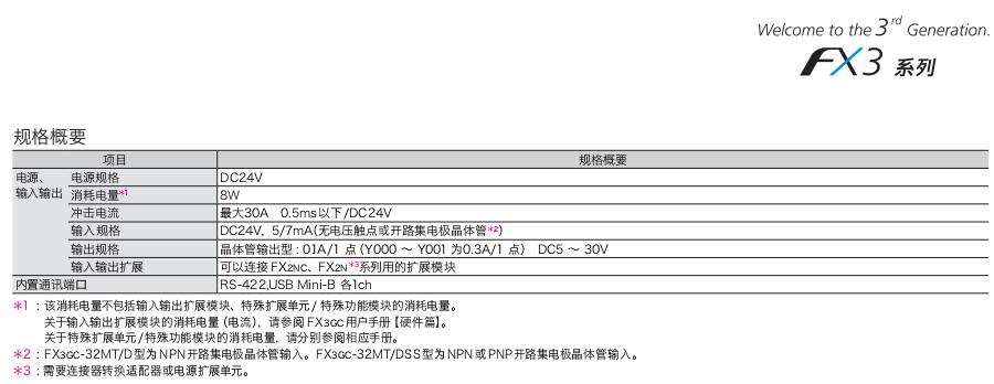 FX3GC系列可編程控制器（超緊湊 機型）