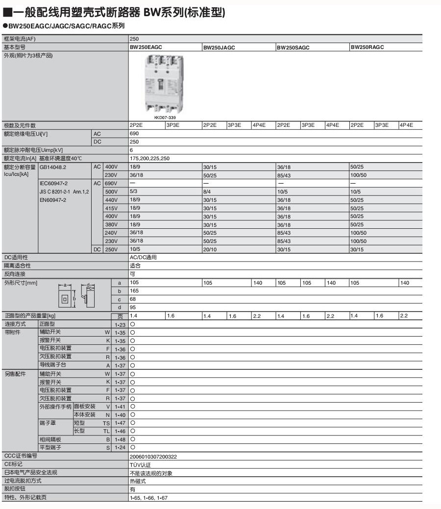 新款富士塑殼及漏電斷路器
